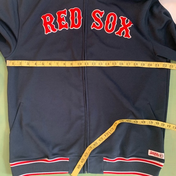 Vintage Red Sox Jacket embroidered Name and Logo Stitches Genuine Licensed MLB - Picture 8 of 11